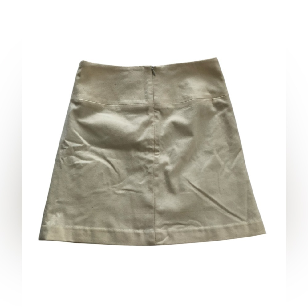 Banana republic cream wool mini skirt